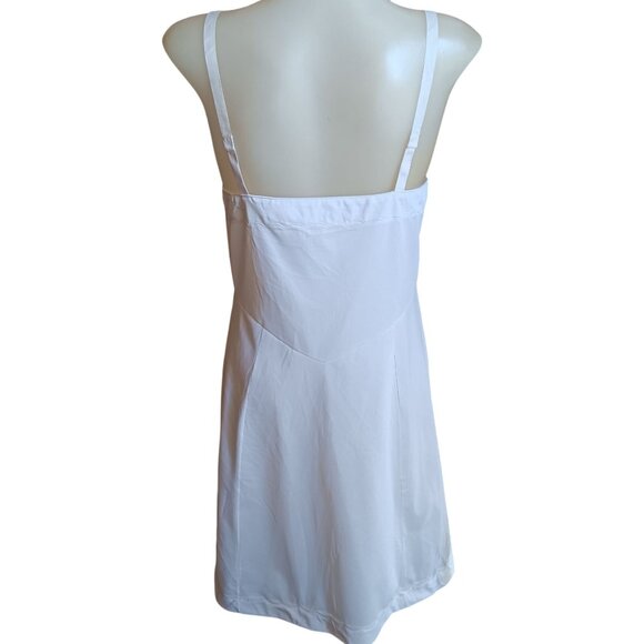 Vintage Sears Nylon Slip Dress Size 38 Short White Adjustable Straps 1960's - Picture 5 of 12